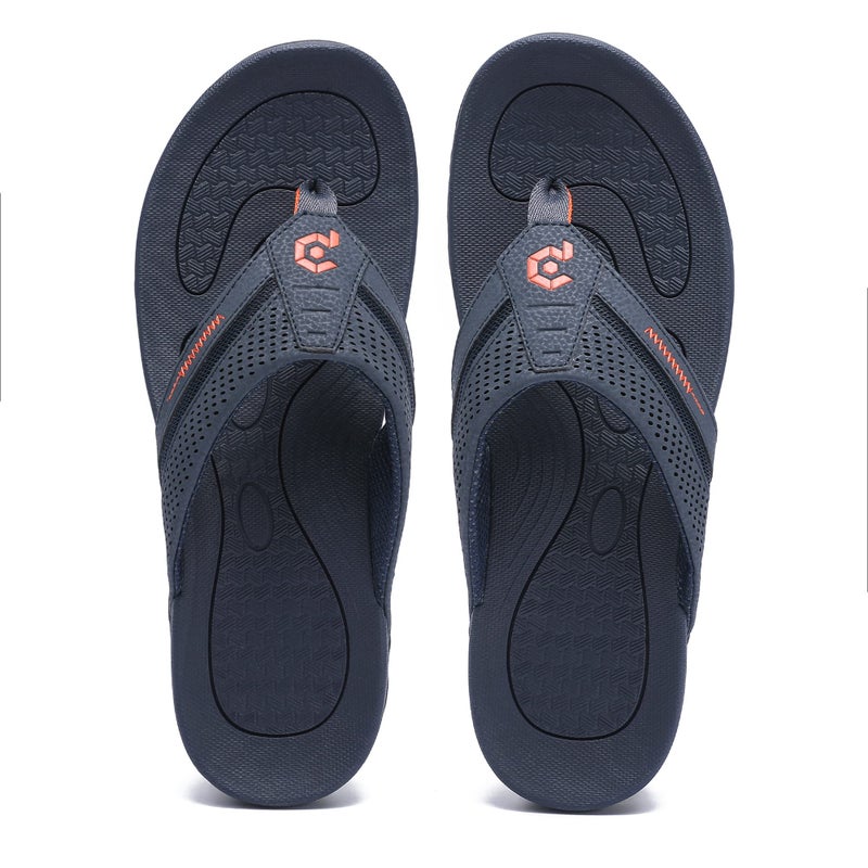Pulltop Flip Flops for Men, Mens Thong Sandals Waterproof Shower Sandals Summer Outdoor Slippers Non Slip Beach Sandals for Men - Image 4